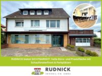 RUDNICK bietet SICHTBARKEIT: helle Büro- und Praxisfläche mit Schaufensterfront & Parkplätzen