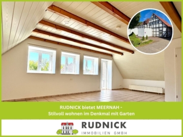 RUDNICK bietet MEERNAH – Stilvoll wohnen im Denkmal mit Garten, 31515 Wunstorf, Dachgeschosswohnung