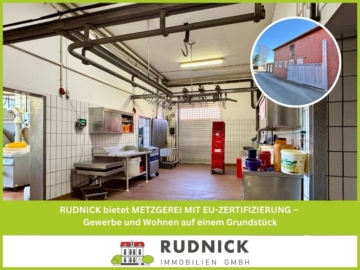 RUDNICK bietet METZGEREI MIT EU-ZERTIFIZIERUNG – Gewerbe und Wohnen auf einem Grundstück, 31515 Wunstorf, Sonstige Landwirtschaftsimmobilie