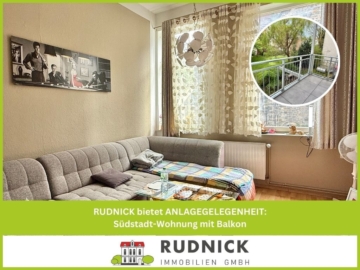RUDNICK bietet ANLAGEGELEGENHEIT: Südstadt-Wohnung mit Balkon, 30171 Hannover, Etagenwohnung