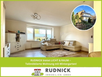 RUDNICK bietet LICHT & RAUM – Teilmöblierte Wohnung mit Wintergarten!, 31515 Luthe, Wohnung