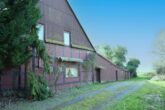 RUDNICK bietet: ROHDIAMANT in ländlicher Umgebung von Stadthagen. Einfamilienhaus mit Charme - Seitenansicht Haus