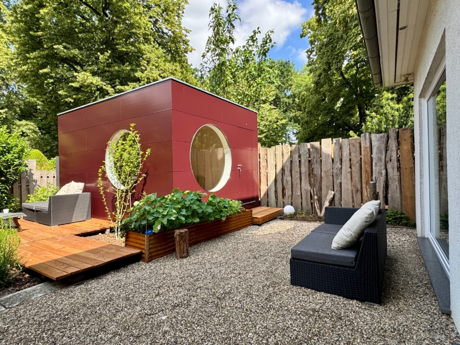 Neues Gartenhaus "Cubus" (Optional/Nicht im KP enthalten))