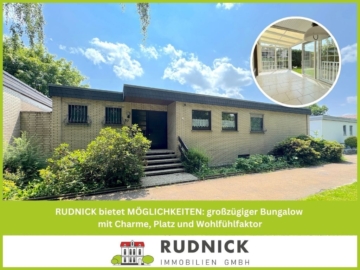 RUDNICK bietet MÖGLICHKEITEN: großzügiger Bungalow mit Charme, Platz und Wohlfühlfaktor, 31542 Bad Nenndorf, Einfamilienhaus