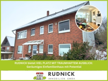 RUDNICK bietet VIEL PLATZ MIT TRAUMHAFTEM AUSBLICK: Geräumiges Einfamilienhaus mit Potential, 31556 Wölpinghausen, Einfamilienhaus