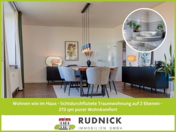 Wohnen wie im Haus – lichtdurchflutete Traumwohnung auf 2 Ebenen – 273 qm purer Wohnkomfort, 31555 Suthfeld, Maisonettewohnung