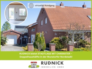 RUDNICK bietet STADTLAGE MIT CHARAKTER – Doppelhaushälfte in der Wunstorfer Nordstadt!, 31515 Wunstorf, Doppelhaushälfte