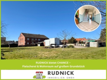 RUDNICK bietet CHANCE – Fleischerei & Wohnraum auf großem Grundstück, 31515 Wunstorf, Haus