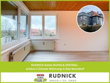 RUDNICK bietet RUHIG & ZENTRAL: schöne 2 Zimmer Wohnung in Bad Nenndorf, 31542 Bad Nenndorf, Etagenwohnung