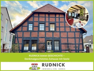 RUDNICK bietet GESCHICHTE – Denkmalgeschütztes Zuhause mit Seele, 31515 Wunstorf, Einfamilienhaus