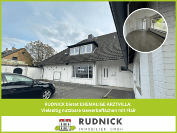 RUDNICK bietet EHEMALIGE ARZTVILLA: Vielseitig nutzbare Gewerbeflächen mit Flair, 30827 Garbsen, Praxishaus