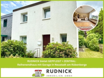 RUDNICK bietet GEPFLEGT + ZENTRAL: Reihenendhaus mit Garage in Neustadt am Rübenberge, 31535 Neustadt am Rübenberge, Reihenendhaus